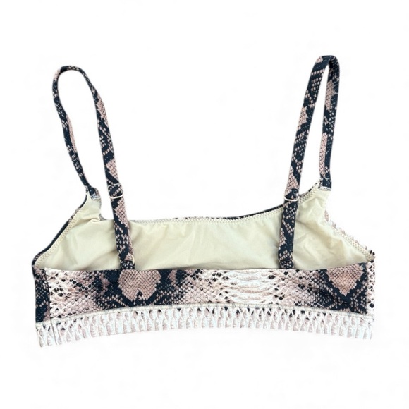 SKIMS Snake Print Bralette in Tan and Black - Picture 3 of 6